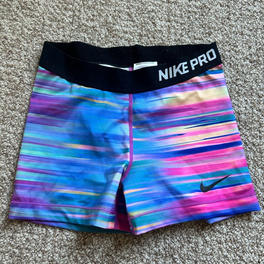 Nike Pro Multicolor Athletic Shorts